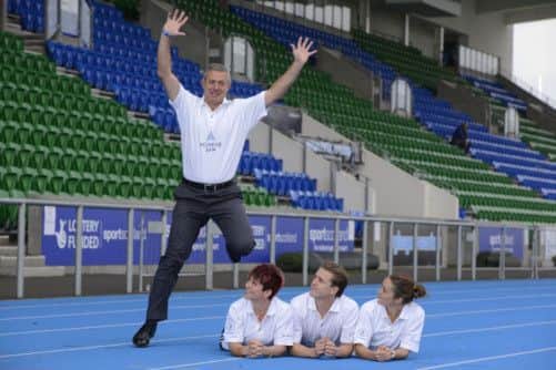 Gavin Hastings was full of enthusiasm yesterday at a launch of the Achieve talent development programme. Picture: Alistair Devine