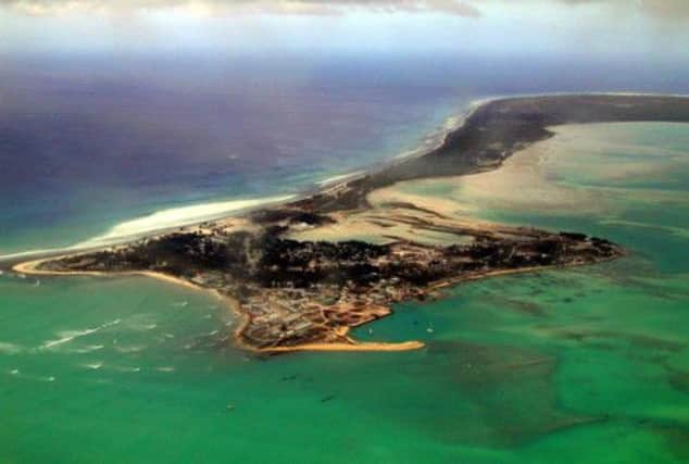 The island of Kiribati lies in the Pacific Ocean. Picture: AP