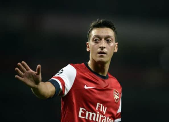 Mesut Ozil: First goal for club. Picture: Reuters