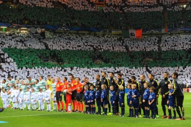 Celtic supporters once again created a magnificent spectacle. Picture: Robert Perry