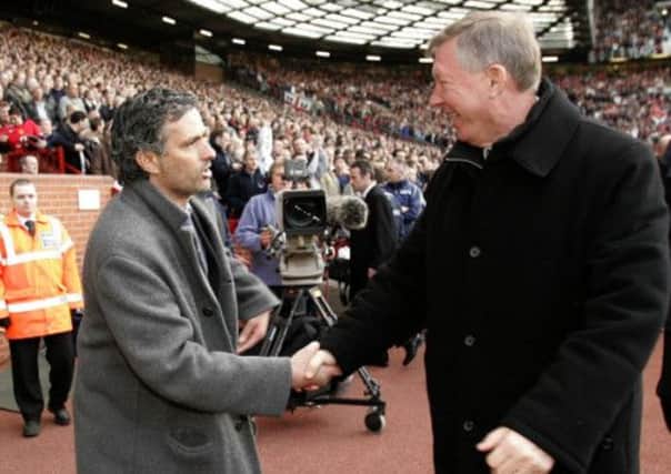 Sir Alex Ferguson might never have enjoyed his famous rivalry with Jose Mourinho had he taken the Chelsea job. Picture: AP