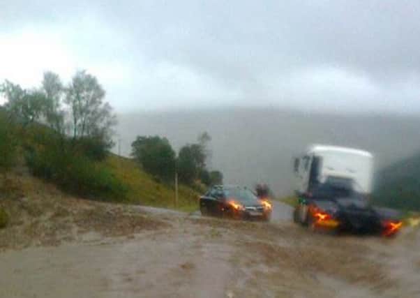 The A83 Rest and Be Thankful road has been closed due to a landslip. Picture: BEAR Scotland