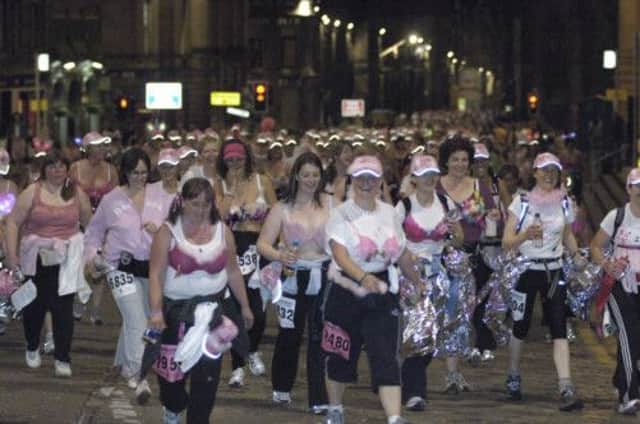 The MoonWalk raises money and awareness for breast cancer. Picture: Toby Williams