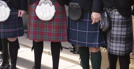 Walter Scott, founder of the eponymous firm, often insisted on kilts being worn by his staff during meetings. Picture: David Moir