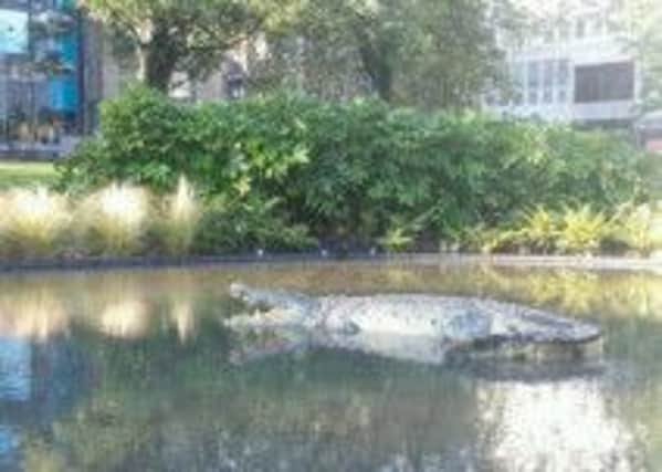 The fibreglass croc. Picture: Contributed