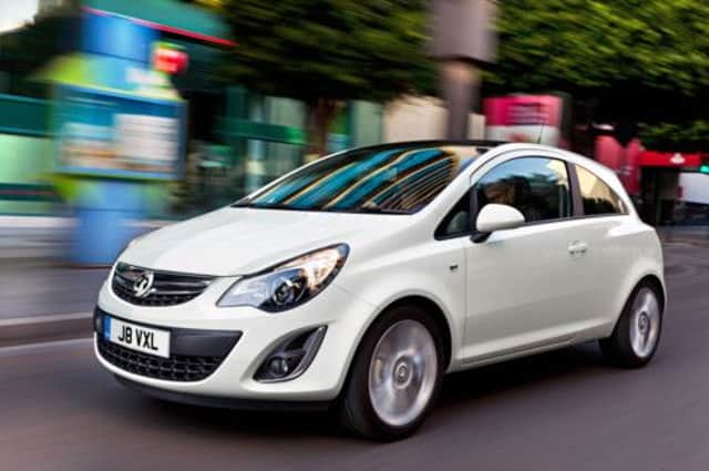 The Vauxhall Corsa topped the charts in Scotland, although it was No2 in the UK as a whole.  Picture: Newspress