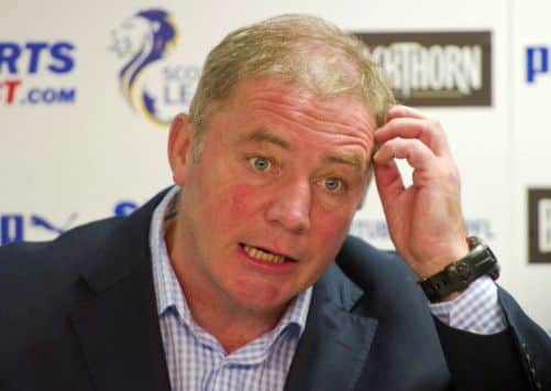 Rangers manager Ally McCoist. Picture: SNS