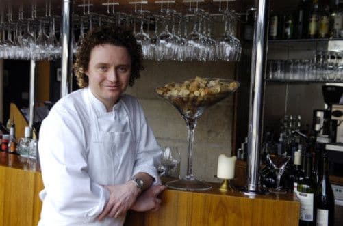 Tom Main Kitchen Tom Kitchin: Cod cheek tempura & roasted monkfish