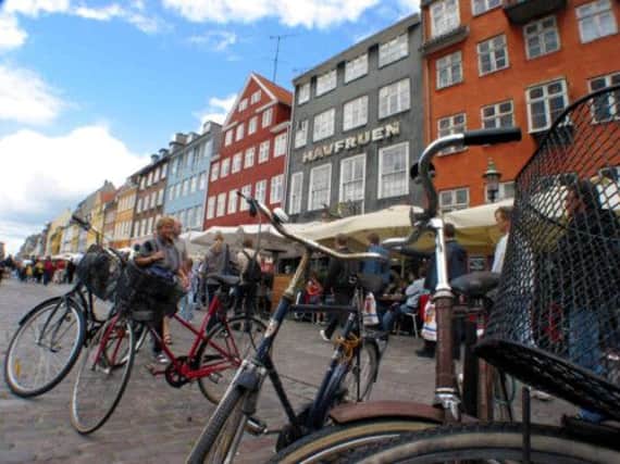 Urban housing co-ops, with small district-wide solar heating systems, are the norm in Denmark. Picture: AFP/Getty