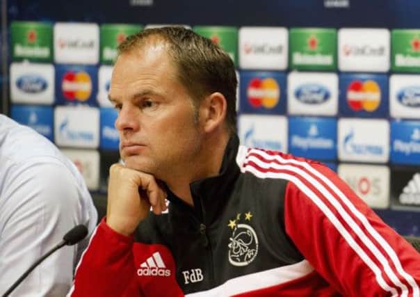 Frank de Boer: Ajax manager. Picture: Getty