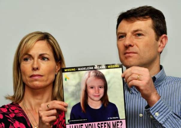 Madeleine McCann's parents, Kate and Gerry McCann. Picture: PA