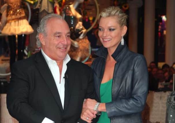 Sir Philip Green and Kate Moss. Picture: Getty