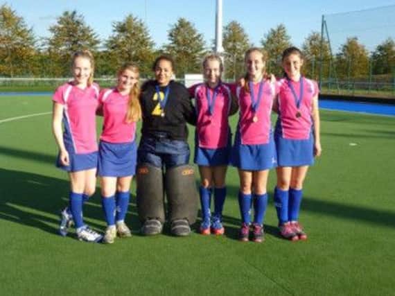 From left: Robyn Belch, Emily Whyte, Olivia Yeneke, Alex Fletcher, Emma Webster and Rebecca Neilson of the Inter-district squad