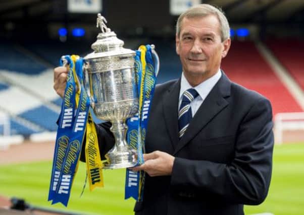 SFA President Campbell Ogilvie at the draw for the William Hill Scottish Cup Third Round. Picture: SNS