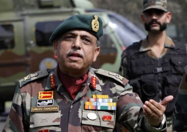 Lt Gen Sanjiv Chachra said the army killed eight militants. Picture: AP