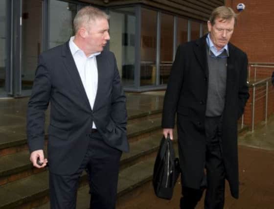 Rangers manager Ally McCoist and Dave King pictured after meeting with the club's administrators in 2012. Picture: SNS