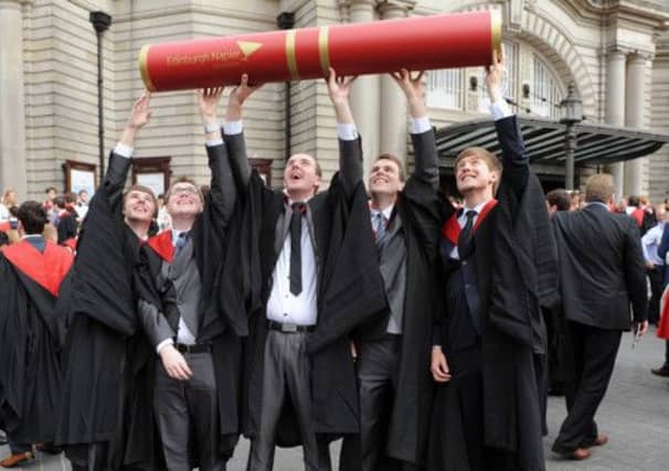 The Russell Group has backed calls for a further increase in university fees in the UK. Scottish students studying in Scotland are exempt. Picture: Ian Rutherford