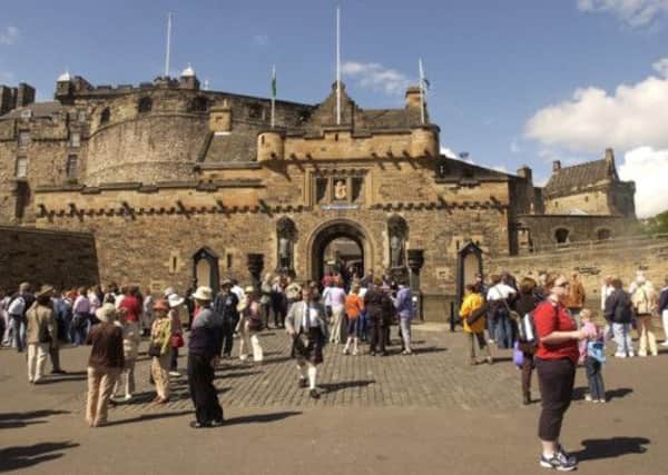 Tourists at Edinburgh Castle. Picture: TSPL
