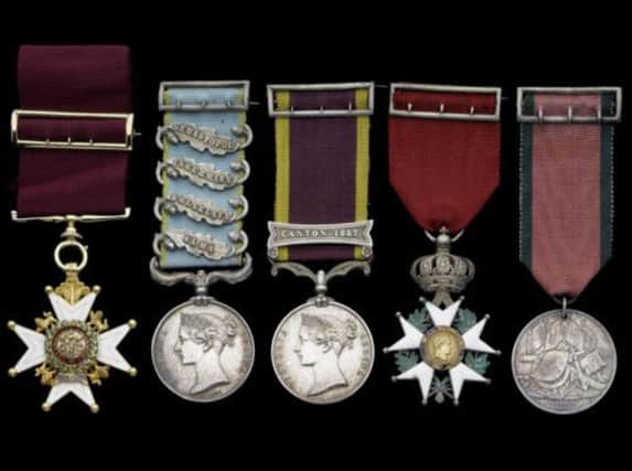 Dr Arthur Anderson's medals are up for auction. Picture: Contributed