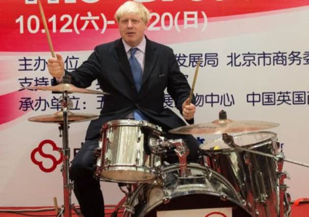 Mayor of London Boris Johnson drums up support for the UK at the Great British Brands festival in China yesterday. Picture: PA