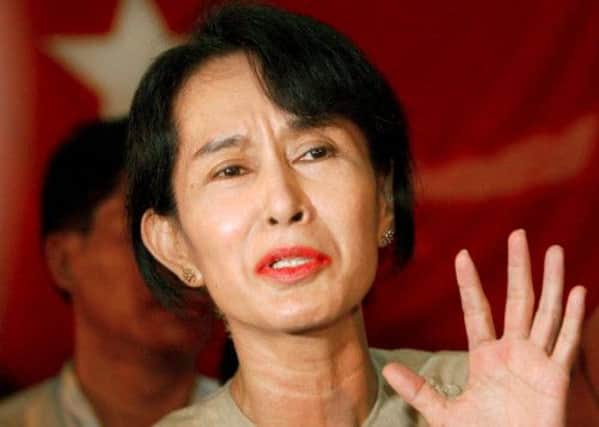 The Nobel Peace Prize was awarded to Aung San Suu Kyi in 1991 but, under house arrest, she was unable to attend the ceremony. Picture: AFP