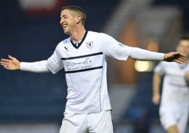Raith striker Calum Elliot's double in the last quarter took the game away from Annan after a competitive first 70 minutes. Picture: SNS