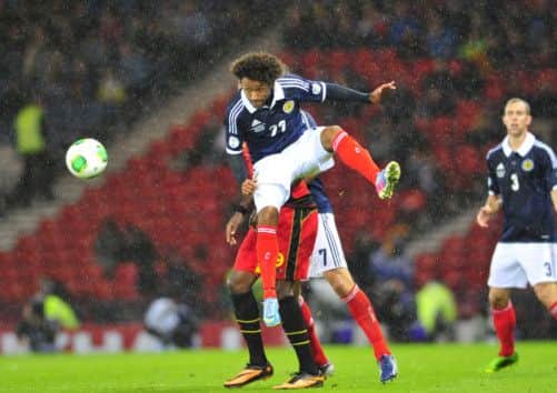 Ikechi Anya in action against Belgium. Picture: Robert Perry