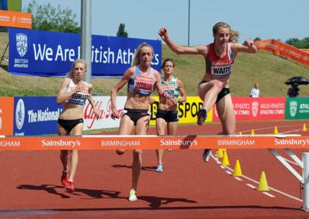 Sarah Benson, fourth, must get ahead of, left to right, Emily Stewart, Eilish McColgan or Lennie Waite in race for 2014. Picture: Getty