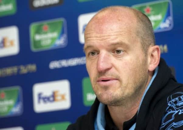 Gregor Townsend has had time to reflect upon Glasgows defeat in Toulon. Picture: SNS