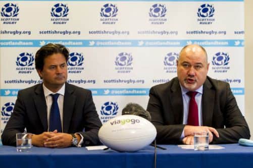 SRU chief Mark Dodson, right, has a clear plan in hand. Picture: SNS