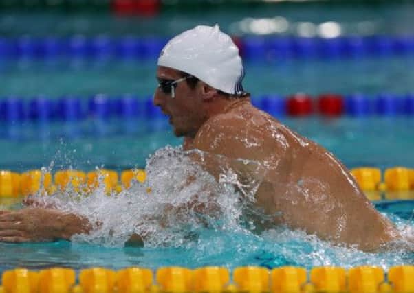 Michael Jamieson strokes his way to victory at the FINA World Cup in Dubai yesterday. Picture: Getty
