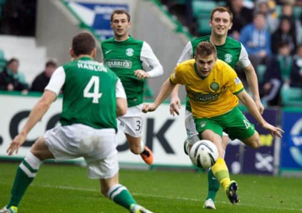 James Forrest hits the equaliser. Picture: PA