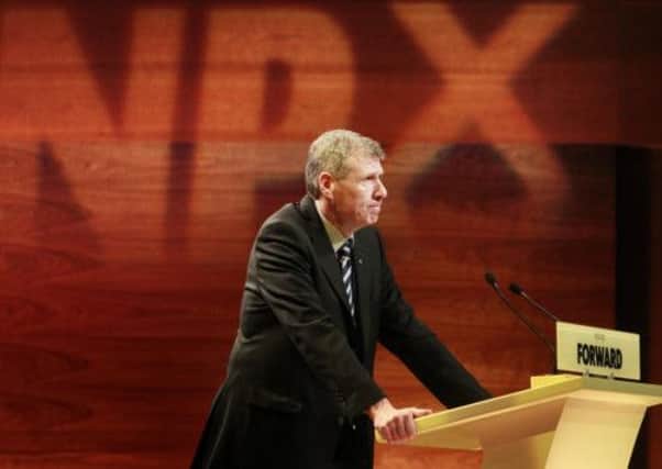 Kenny MacAskill MSP addresses the SNP annual national conference in Perth. Picture: PA