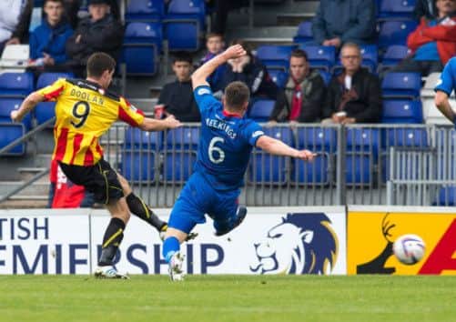 Partick Thistle's Kris Doolan scored both goals for the Jags. Picture: SNS
