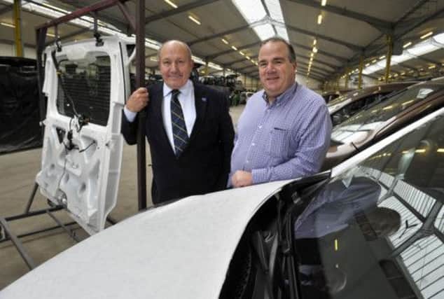 Michael, left, and Gerry Facenna in their Glasgow manufacturing facility. Picture: Donald MacLeod