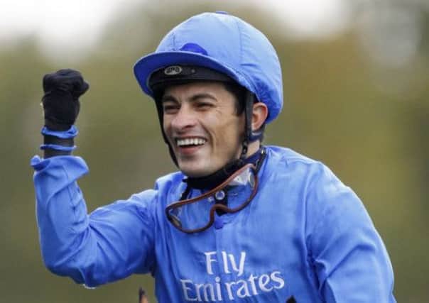 Silvestre de Sousa, riding Farhh, won the Qipco Champion Stakes at Ascot on the horses final race day. Picture: Getty