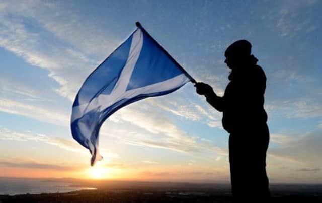 Waving the flag for a separate Scotland does not guarantee a golden dawn. Picture: Neil Hanna