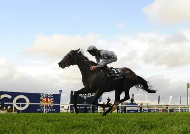Richard Hughes riding Olympic Glory at Ascot last week. Picture: Getty