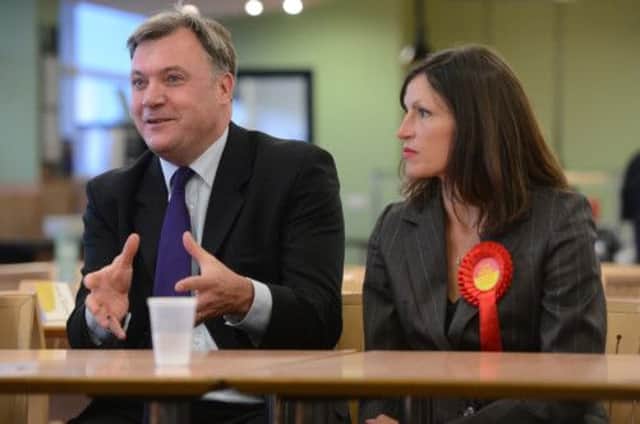 Ed Balls and Cara Hilton on the by-election campaign in Dunfermline. Picture: Neil Hanna