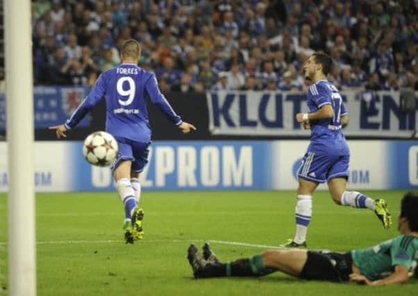Chelsea's Fernando Torres scored two on the night. Picture: AP