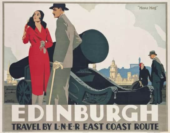 The poster of Edinburgh based on Frank Newbould's painting. Picture: Complimentary