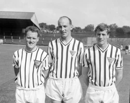 Charlie Dickson, centre, was Dunfermline Athletics top scorer