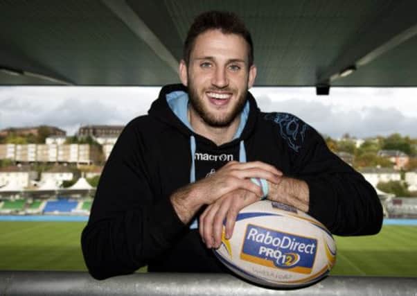 Tommy Seymour is delighted to be one of 18 Glasgow players called up by Scotland. Picture: SNS/SRU