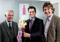 Stephen Russell, Magician Kevin McMahon and Hamish Martin of Inverarity Morton