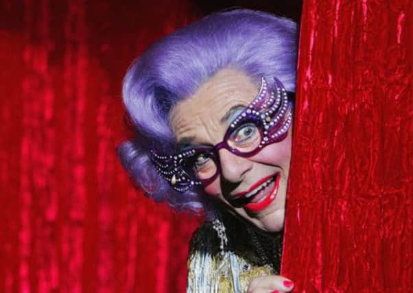 Barry Humphries, in character as Dame Edna Everage. Picture: Getty