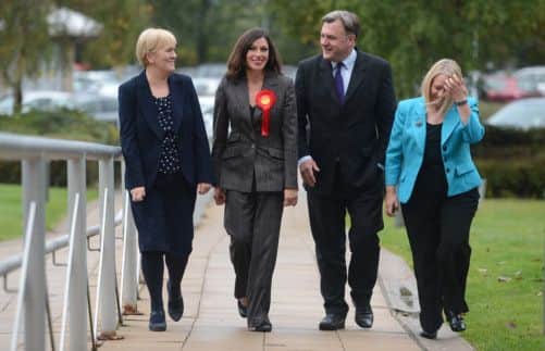 Cara Hilton, second to left, has won the Dunfermline by-election for Labour. Picture: Neil Hanna