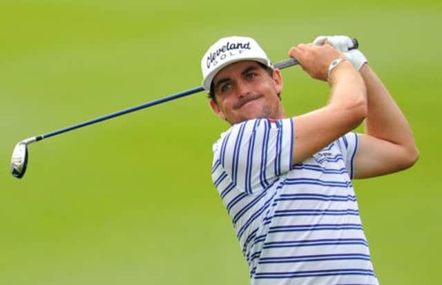 Keegan Bradley on his way to opening up a four-shot lead at the CIMB Asia Pacific Classic in Kuala Lumpur. Picture: AFP/Getty Images