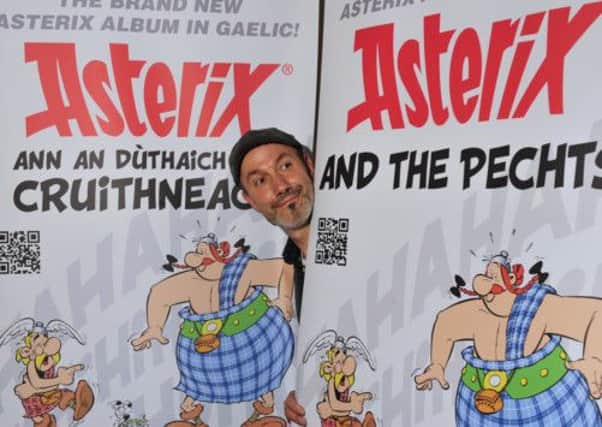 Jean-Yves Ferri launches Asterix and the Picts in Scotland earlier thsi year. Picture: Robert Perry