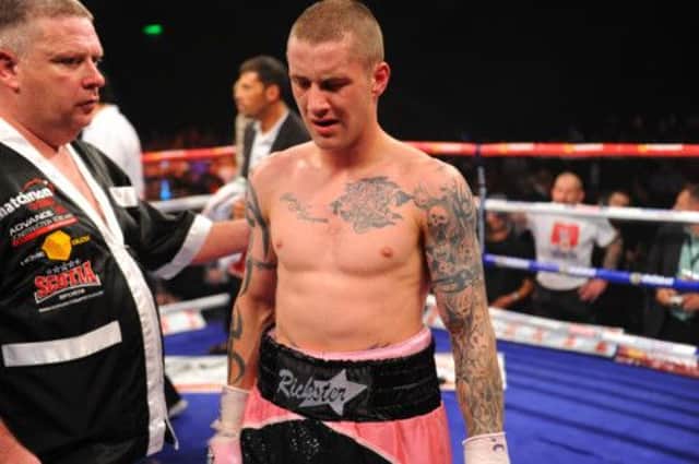 Ricky Burns pictured during his fight with  Raymundo Beltran.   Picture: Robert Perry