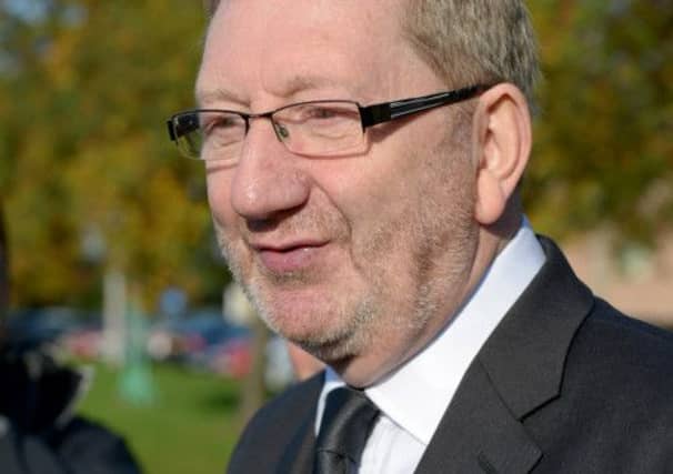 Unite chief Len McCluskey spoke with shop stewards. Picture: Getty